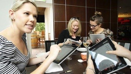 tablette tactile dans restaurants