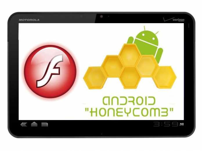 Tablette Motorola Xoom Android HoneyComb compatible Adobe Flash 