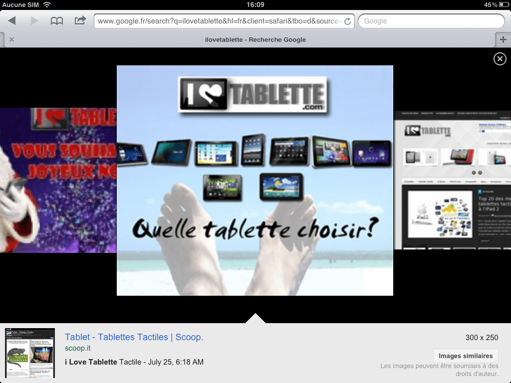 Google Images sur tablette tactile fait peau neuve 1