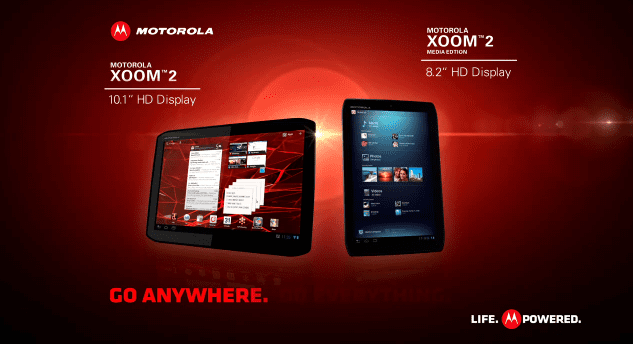 Les tablettes Motorola Xoom 2 et Xoom 2 Media Edition disponibles à l'achat 