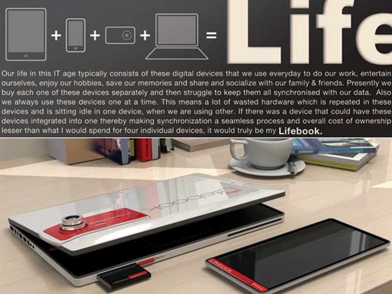 Concept Tablette tactile : Fujitsu détonne avec un nouveau prototype 4 en 1, le Fujitsu Lifebook 1