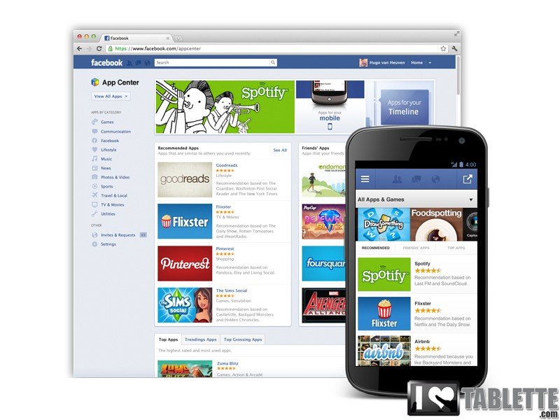 Facebook App center : lancement d'une boutique d'applications 2