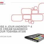 Toshiba AT200 : mise à jour vers Android 4 IceCream sandwich dès aujourd'hui 1
