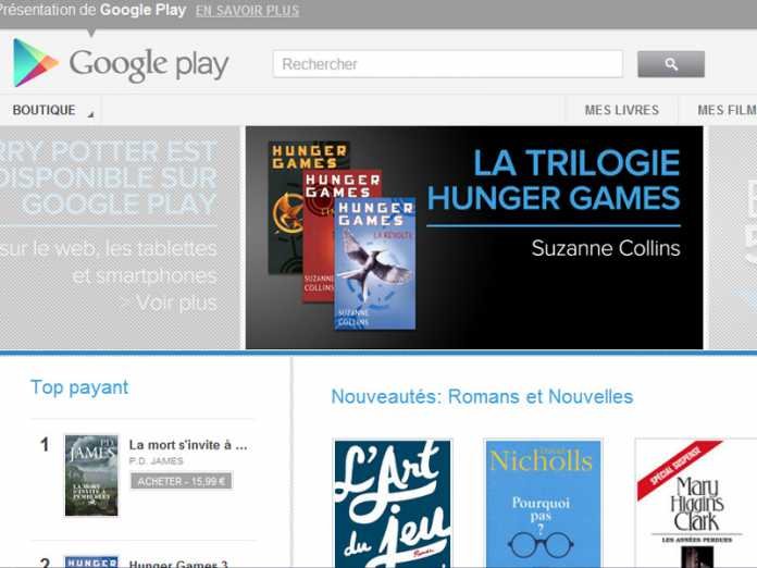 Google Play livres enfin disponible en France et sur vos tablettes 3