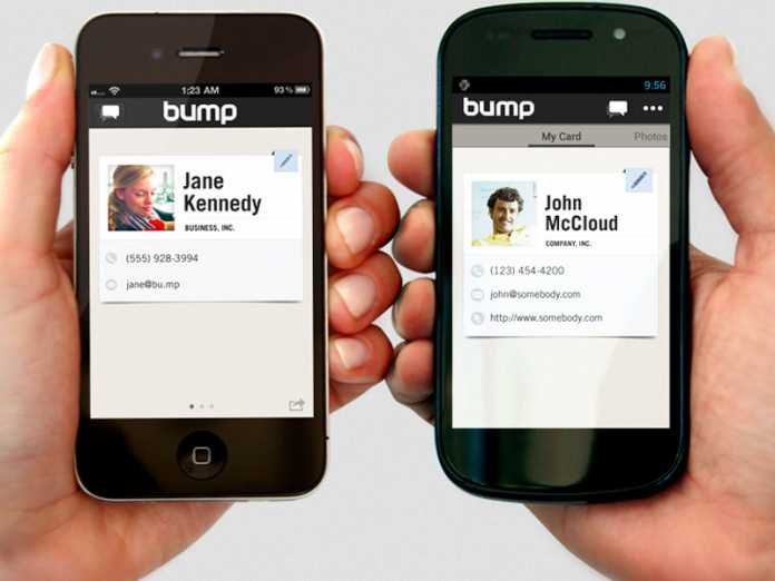 Bump, une application surprenante de tranfert de fichier pour iOS et Android 3