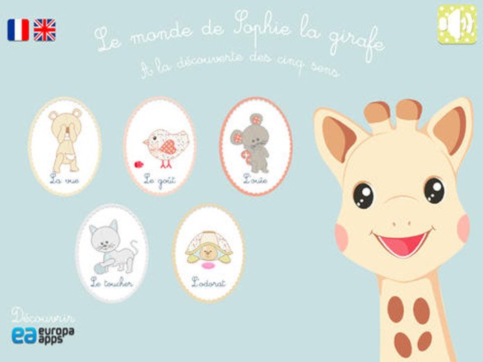 [Gratuit temporairement] Faites découvrir les 5 sens à vos enfants avec Sophie la girafe sur iPad  1