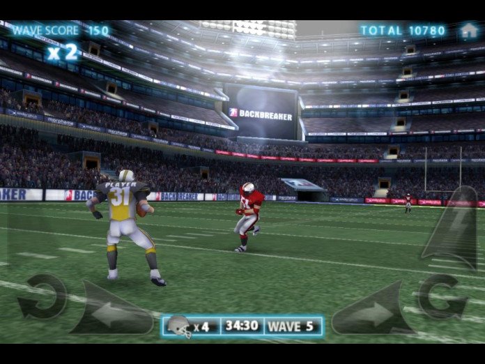 [Gratuit Temporairament] Marquez des touchdowns en sprintant sur iPad avec Backbreaker Football 7
