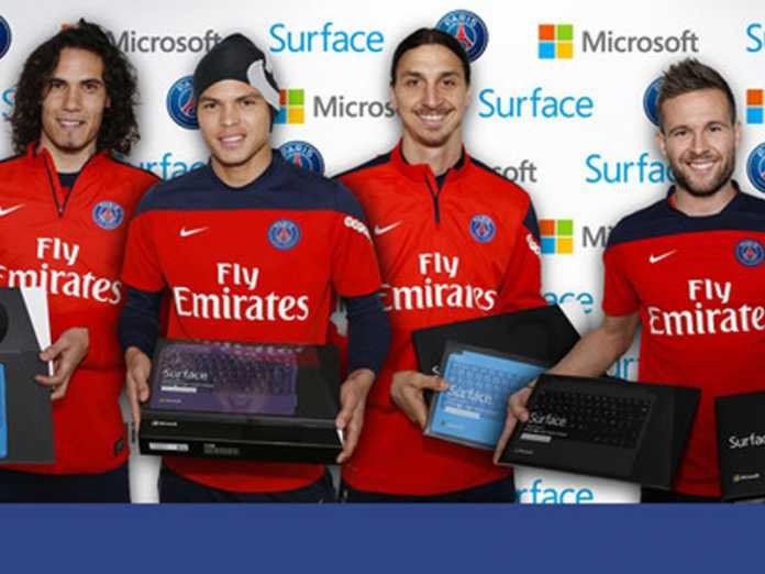 La tablette Surface 2, sponsor officiel du PSG !  2