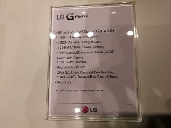 Prise en main : Tablettes LG G Pad Series (7, 8 et 10 pouces) 14