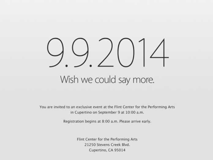 Keynote Apple confirmée pour le 9 Septembre  2