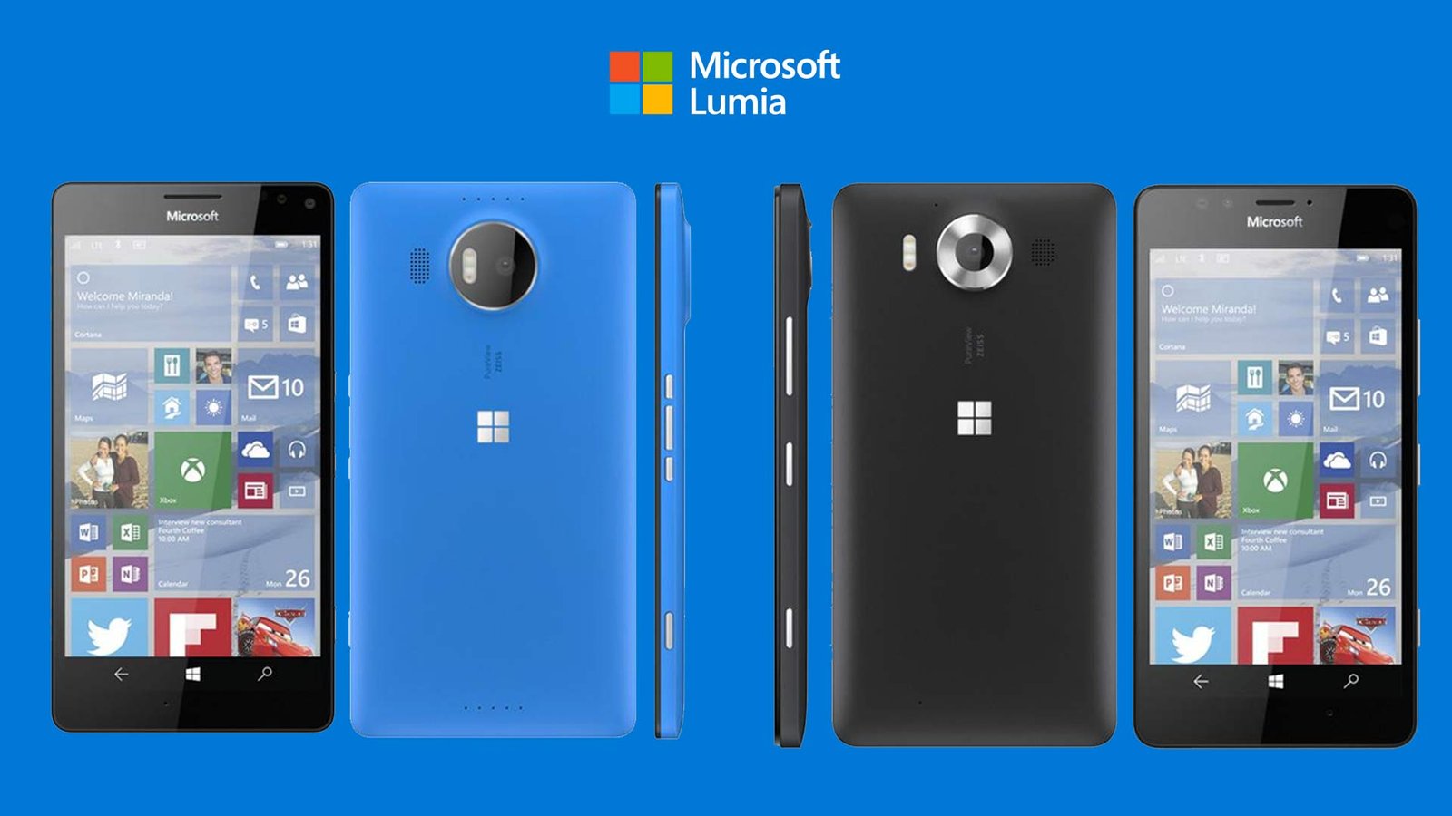 Microsoft Lumia 950 et 950 XL : les prix sont dévoilés pour l’Europe